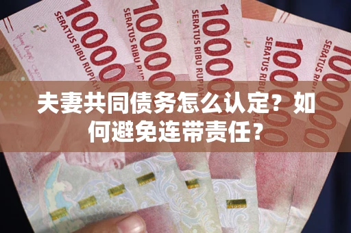 济南夫妻共同债务怎么认定？如何避免连带责任？