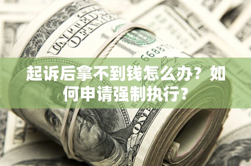 济南起诉后拿不到钱怎么办？如何申请强制执行？