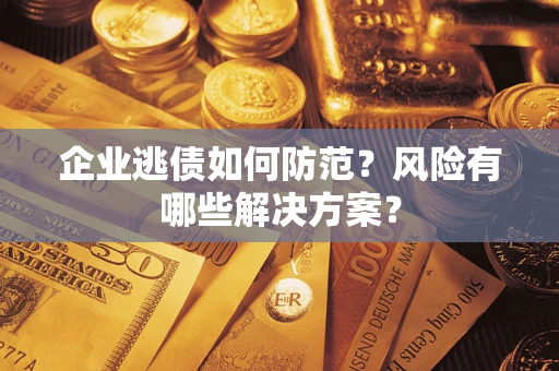 济南企业逃债如何防范？风险有哪些解决方案？