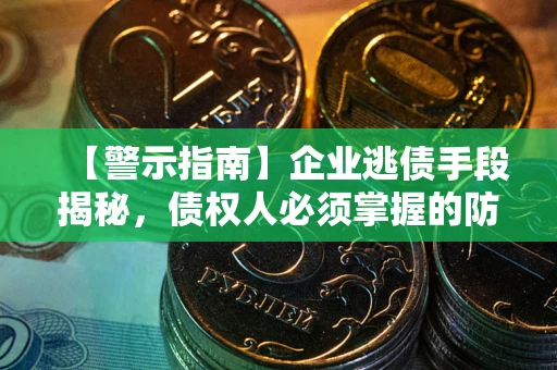 济南【警示指南】企业逃债手段揭秘，债权人必须掌握的防坑宝典