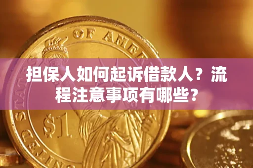 济南担保人如何起诉借款人？流程注意事项有哪些？